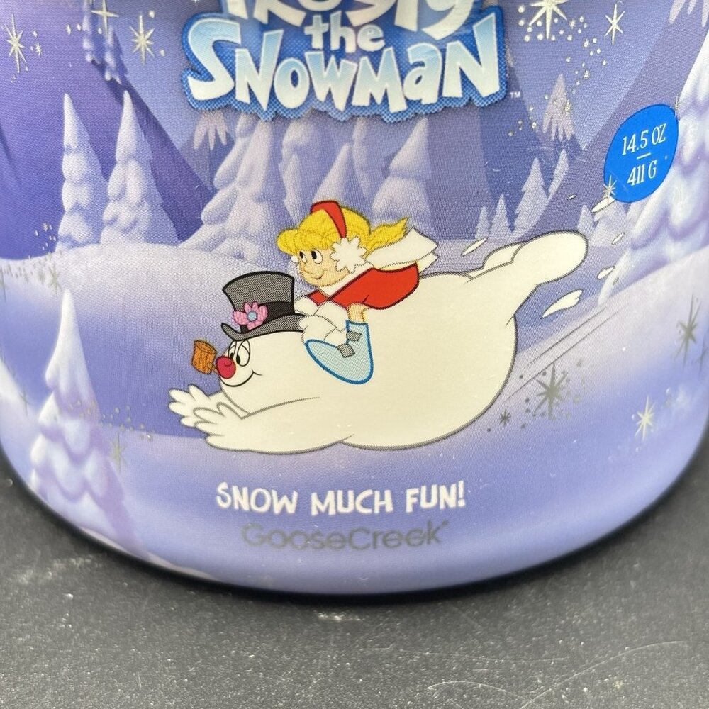 Goose Creek Frosty The Snowman 3 Wick Jar Candle Snow Much Fun Peppermint 14.5oz - Picture 2 of 16